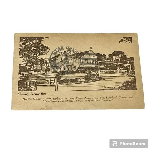 Postcard Chimney Corner Inn Stamford Connecticut Vintage c1950 A146 eBay