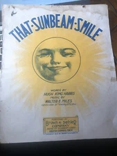 1912 Grand Rapids Michigan sheet music THAT SUNBEAM SMILE 