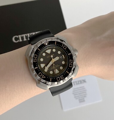 New! Citizen Promaster Watch BN0220-16E Eco Drive Super Titanium