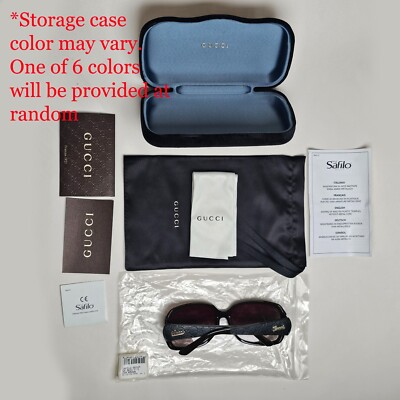 Gucci Sunglasses 2009 Vintage Leather Brown Black Square GG 3622/F
