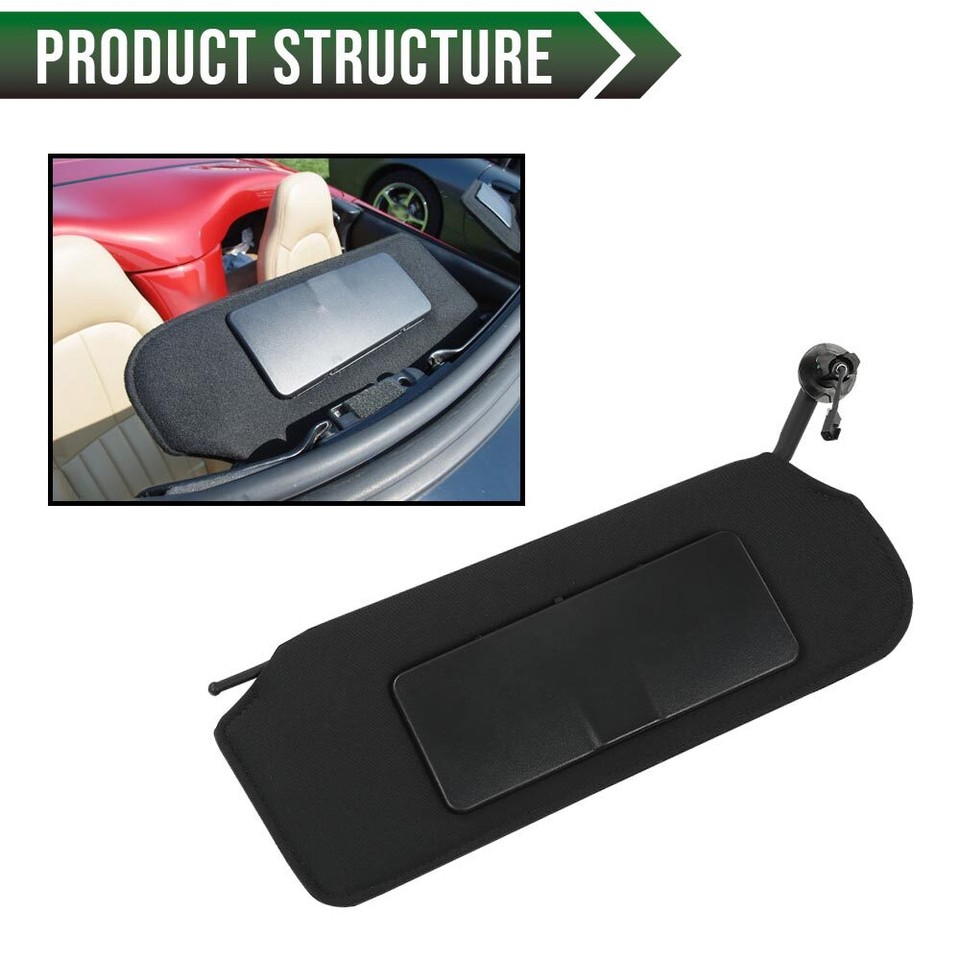 Pair Sun Visors w/ Vanity Mirror & LED Lights Fit For 9704 Chevy