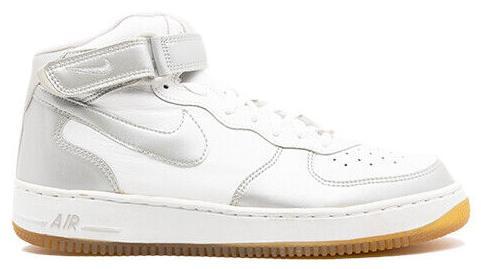 Vintage Nike 2001 Air Force 1 Mid B 624039-102 Size 11.5  Sneaker Shoe One White Vintage Nike 2001 Air Force 1 Mid B 624039-102 SZ 11.5  main image 3
