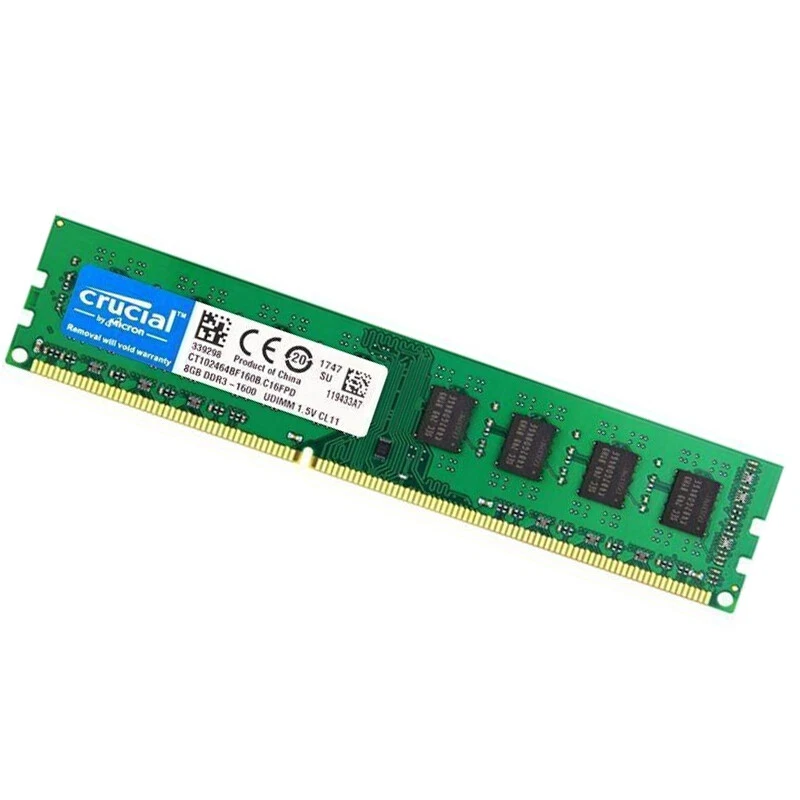 CRUCIAL DDR3 1600MHz 16GB (2x 8GB) PC3-12800 Desktop 240pin DIMM Memory RAM 1.5V - Image 4 of 4