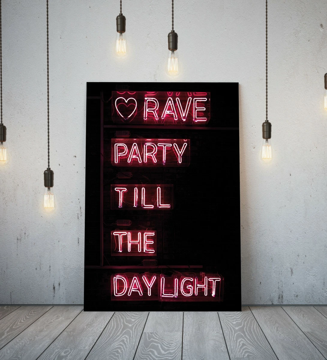 Neon sale light canvas