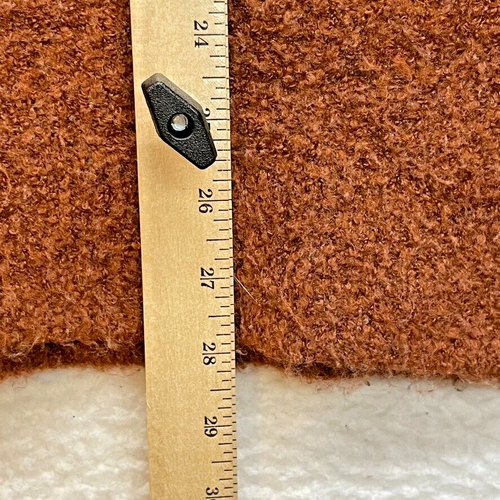 Abercrombie and Fitch Sweater Womens Small Brown Mock Neck Wool Blend Preppy - Foto 11 di 12