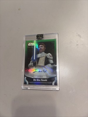 James Arnold Taylor as Obi-Wan Kenobi Topps Star Wars Auto /25
