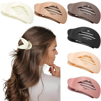 Haarklammer Flach Groß Entenschnabel Haarspangen Damen - 6Er Set Duckbill Hair C