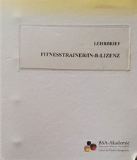 BSA Akademie Lehrbrief Fitnesstrainer B-Lizenz