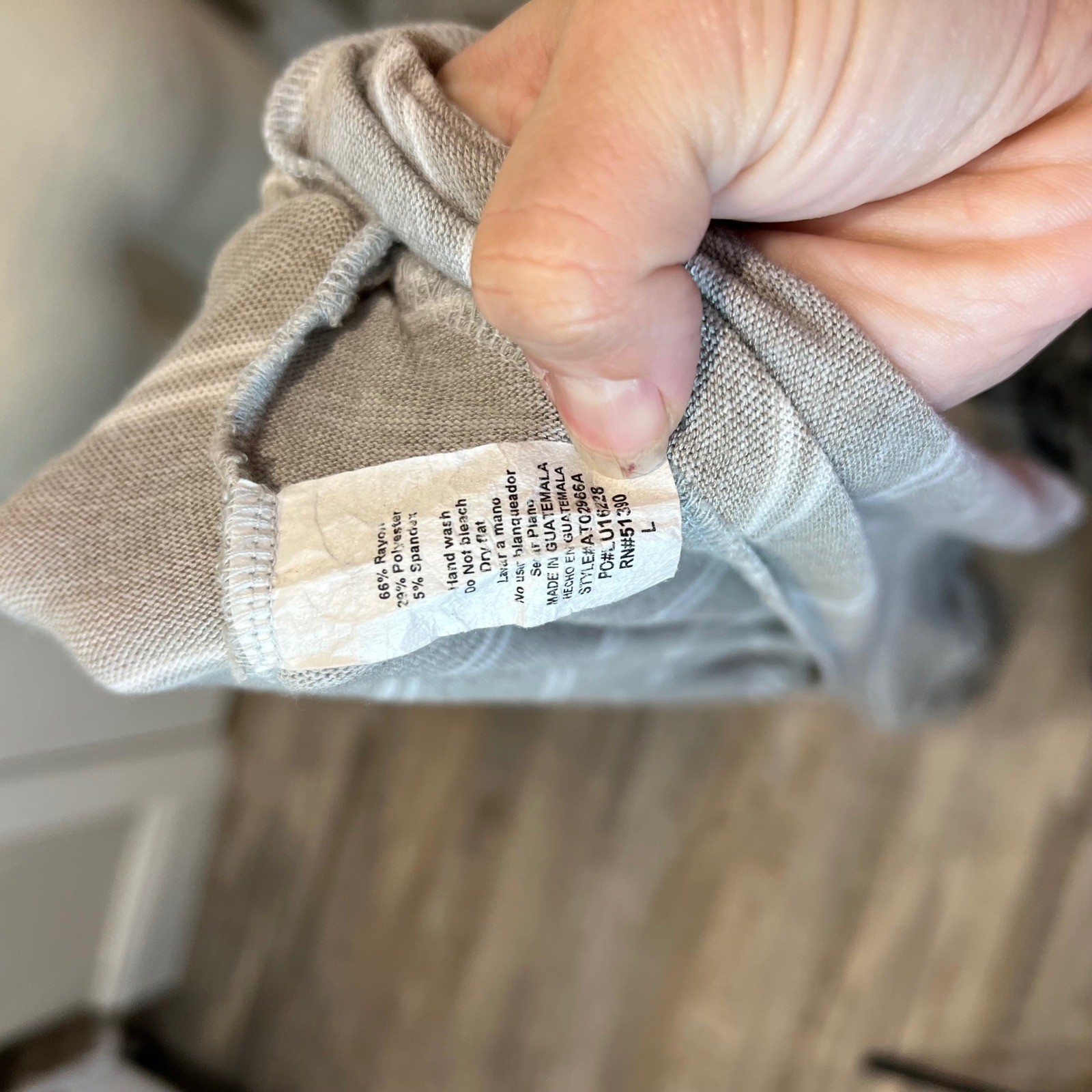 LUMIERE Women's Grey White Stripe Dolman Sleeve Peplum Top Size L