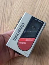 Vintage Sony Walkman WM-24 Stereo Cassette Tape Player Portable, Parts Powers On