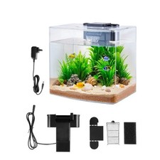 HOT/ Fish Tank Aquarium,3.5 Gallon Arch Ultra-Clear GPPS Starter Smart Tank Adj