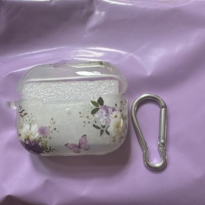 AirPod Pro 2nd Generation Case Cover Gold Glitter Flower Design New
