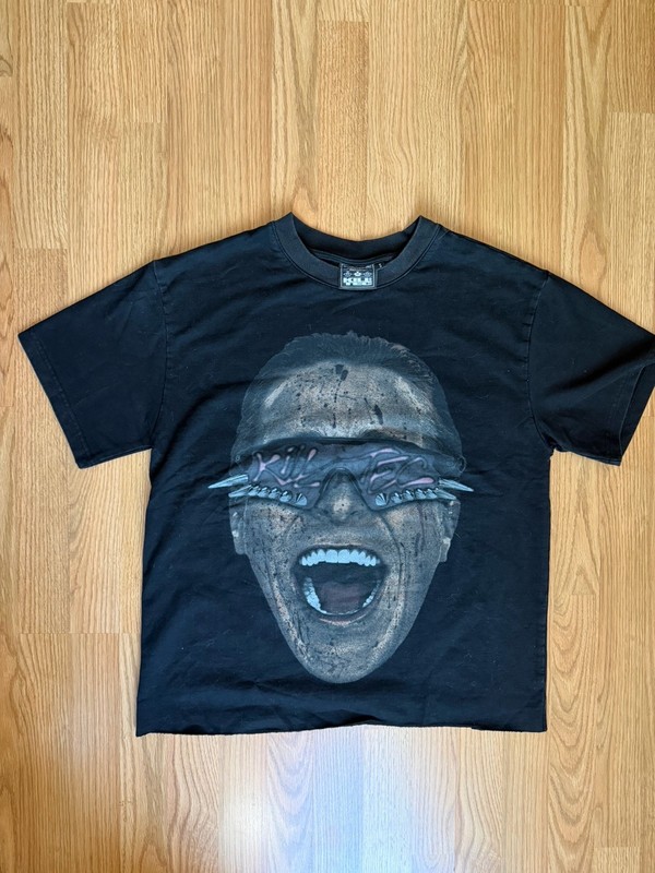 Killface Black Graphic Print Crew Neck Cotton T-Shirt Size S