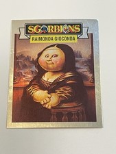 1990 Sgorbions Holidays Metallic Phony Lisa / Mona Loser Garbage Pail Kids Italy