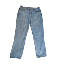Levis 505 Mens Straight Leg Jeans Light Wash Blue Denim