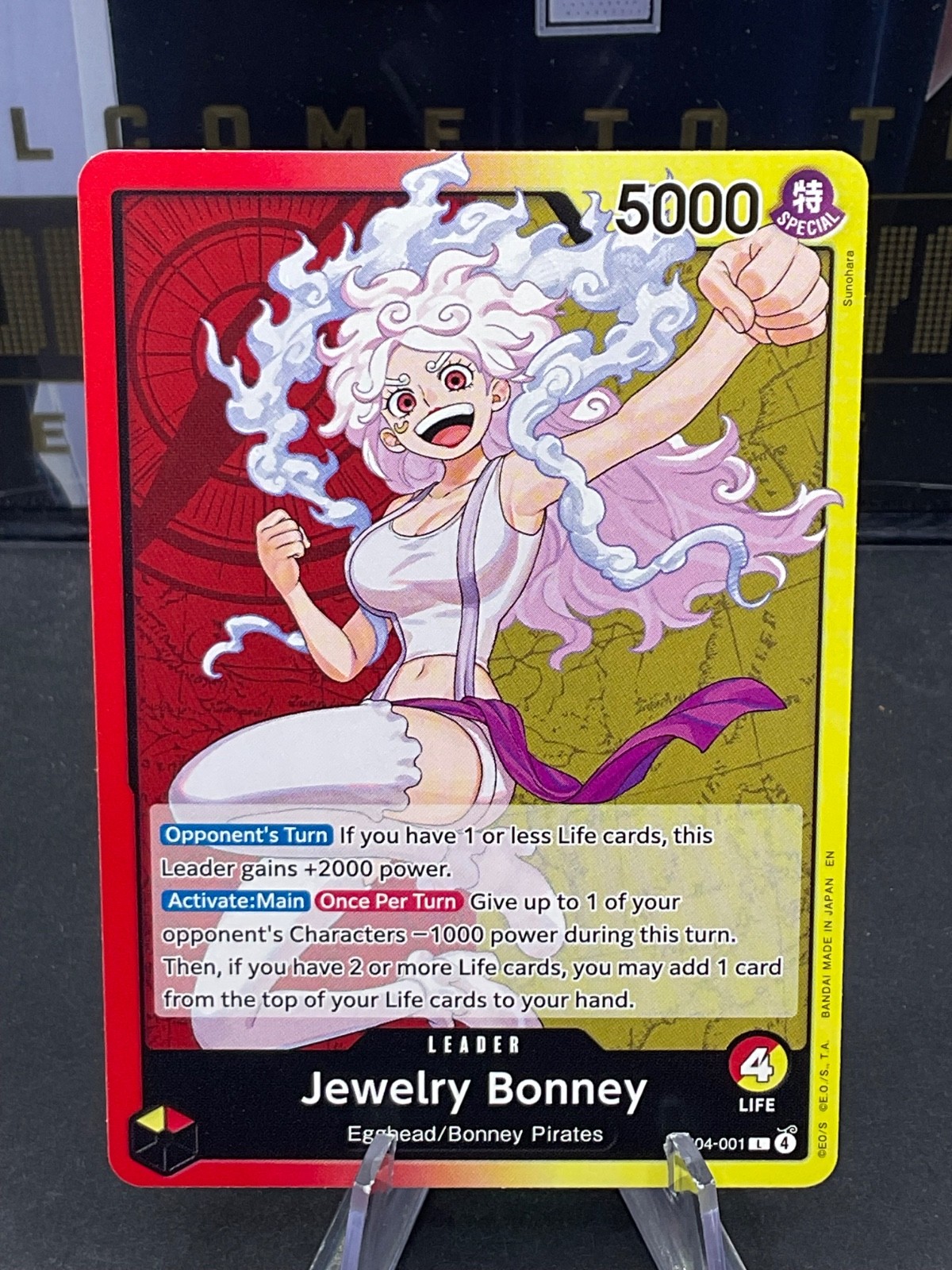 Jewelry Bonney EB04-001 Leader (L) Adventure on Kami’s Island One Piece TCG