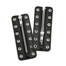 Leather Lace-in Boot Zipper Inserts for All Brands Tieless Shoe Laces 6 Silve...