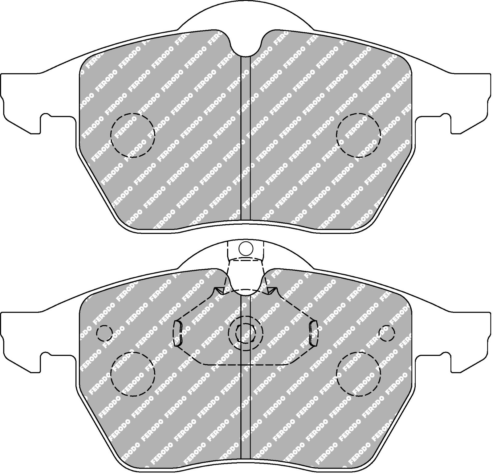 Front Ferodo DS2500 Brake Pads for Saab 900 2.0 2.3 2.5 FCP1068H