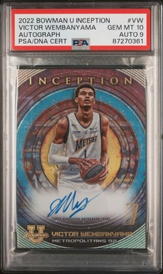 #ad HIGH END NBA SLAB PACK GRADED CARD ROOKIES. VICTOR WEMBANYAMA PSA 10 AUTO RC $45.00