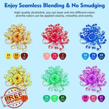 HOMSAIRMO Alcohol Markers 80 Colors Double Tip Art Paint Brush Pen Sketching