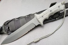 Chris Reeve Knives Green Beret  7" MAGNACUT - Partial Serrated w/ Sheath!🔥