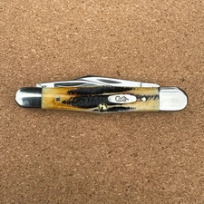 Case XX USA BoneStag 6.5383 Pocket Knife 3 Blade Whittler 2003