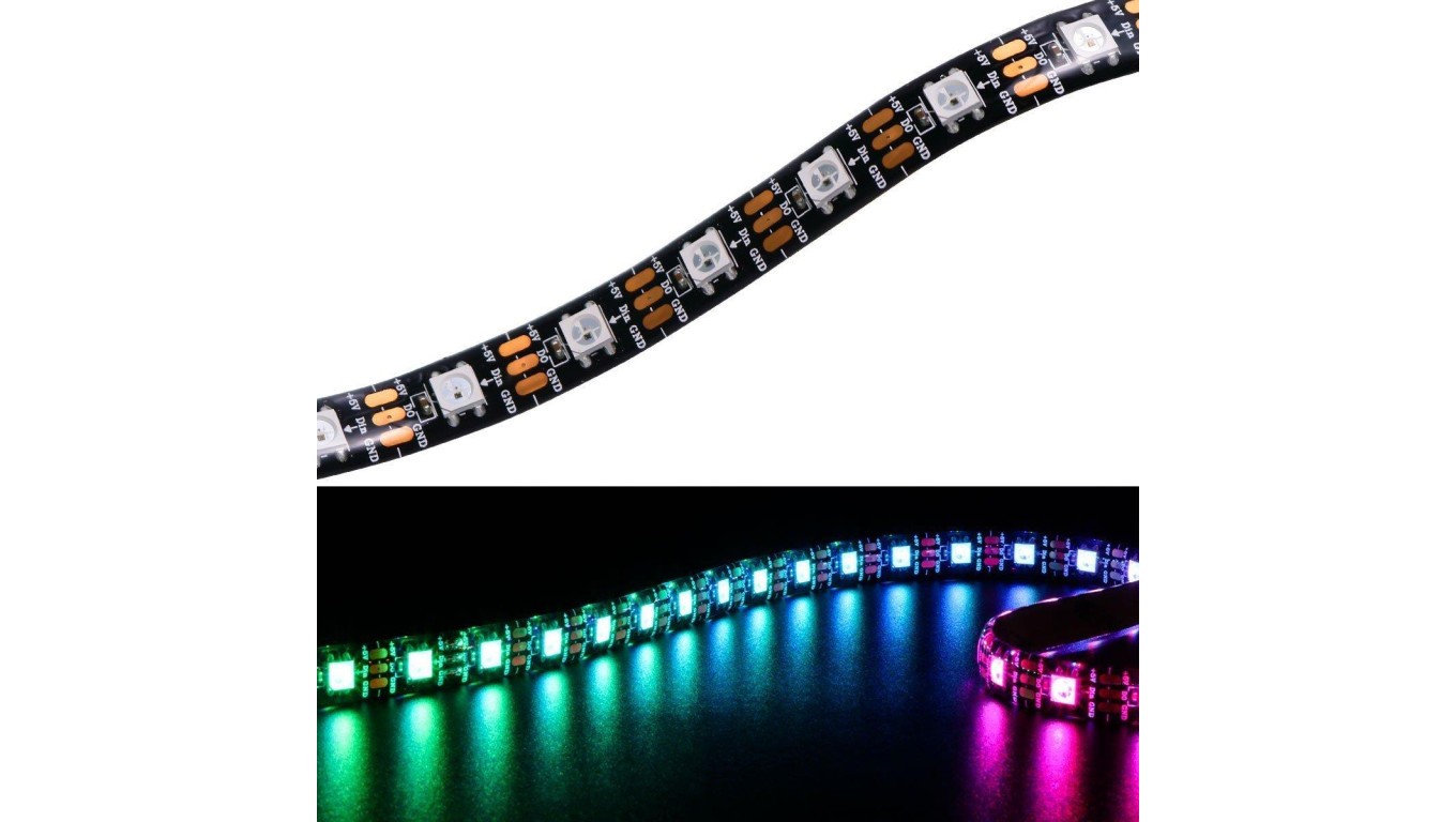 Taśma 5 В постоянного тока RGB 60 led smd 5050 IC WS2813 cyfrowa 300 пикселей на 5 м WS2813 ip20 /