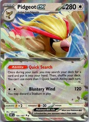 Pidgeot ex 164/197 Obsidian Flames