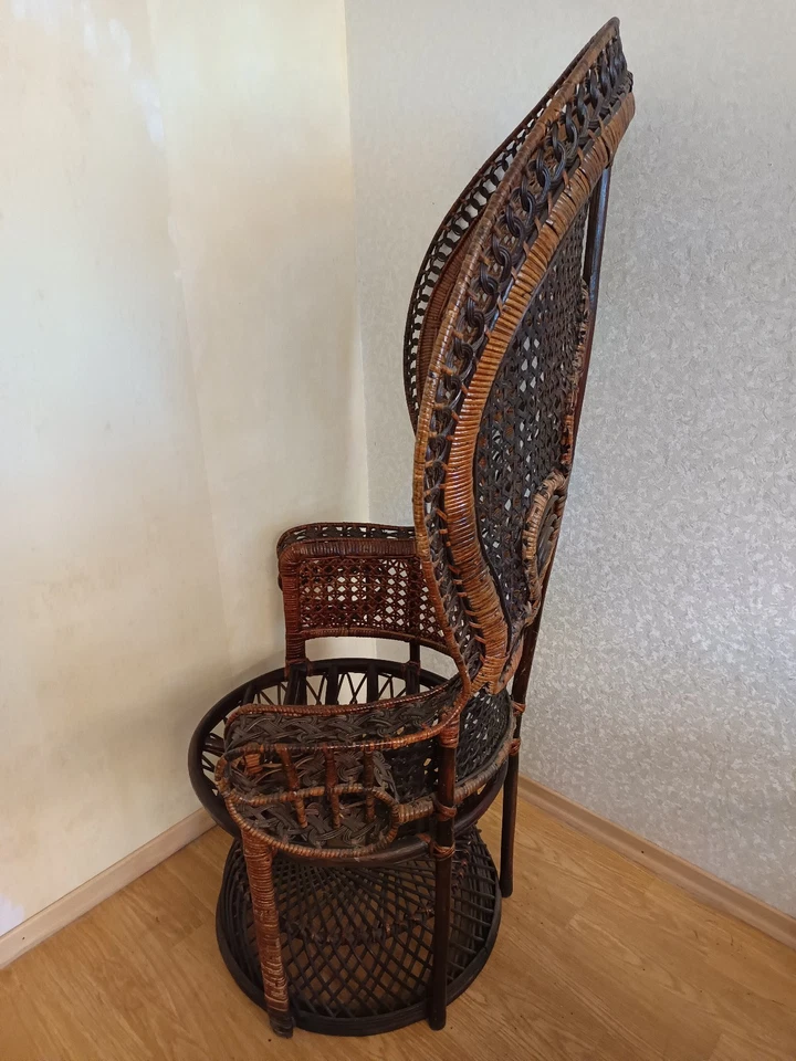 Pfauenthron, Rattansessel, sehr gut - Bild 2 von 3