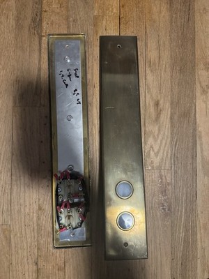 Antique Brass Elevator hall button