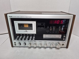 ​Vintage IMA Craig PS 2200 AM FM Stereo Cassette 8 Track Tape Player LED Clock