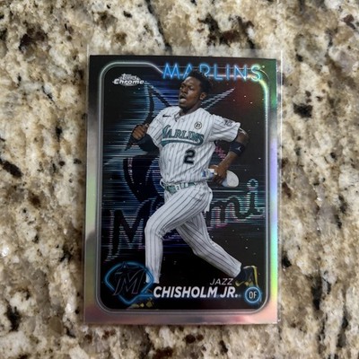 2024 Topps Chrome Jazz Chisholm Lightboard Refractor #70 Miami Marlins