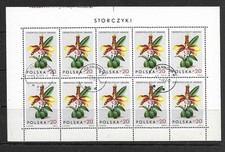 Poland 1965 Orchids S/S CTO (P252)