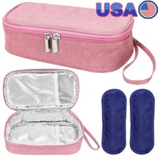 Portable Breastmilk Cooler Bag W/ Ice Packs Insulated Storage Moms on the Go New