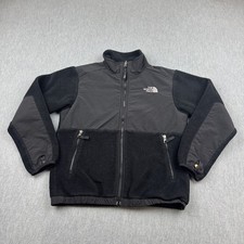 The North Face Jacket Boys Medium Black Denali Fleece Polartec Full Zip Hiking