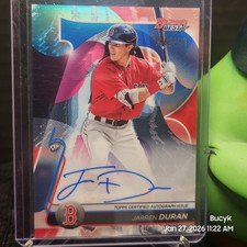 2020 Bowman's Best - Best of 2020 Autographs Jarren Duran #B20-JDU Blue...