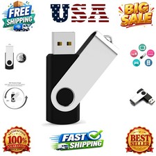USB Flash Drive 64 GB, USB 2.0 Thumb Drive Memory Stick Swivel Zip Drive Jump...