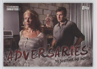 2017 Topps The Walking Dead Evolution Adversaries Governor vs Andrea #AD-10 0in6