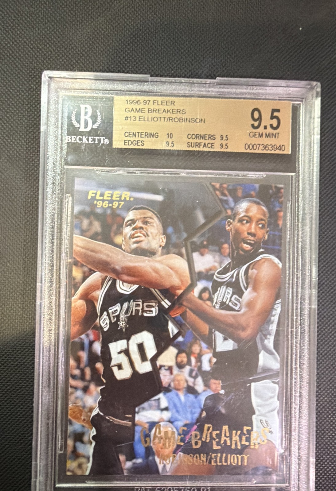 1996-97 Fleer - Game Breakers David Robinson, Sean Elliott #13