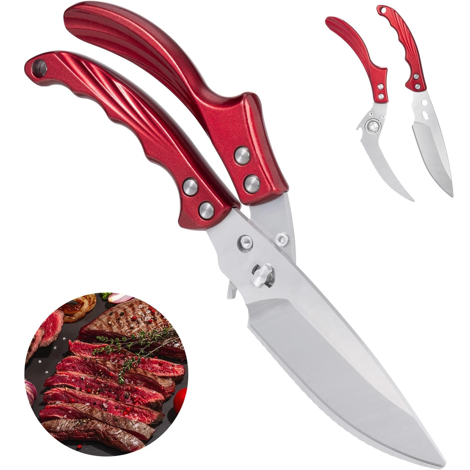 Heavy Duty Poultry Shears, Stainless Steel Kitchen Shears for Chicken, Turkey...
Opens in a new wind