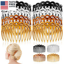 8 Pcs French Hair Comb Hair Side Combs Clips Decorative Combs for Women Plastic