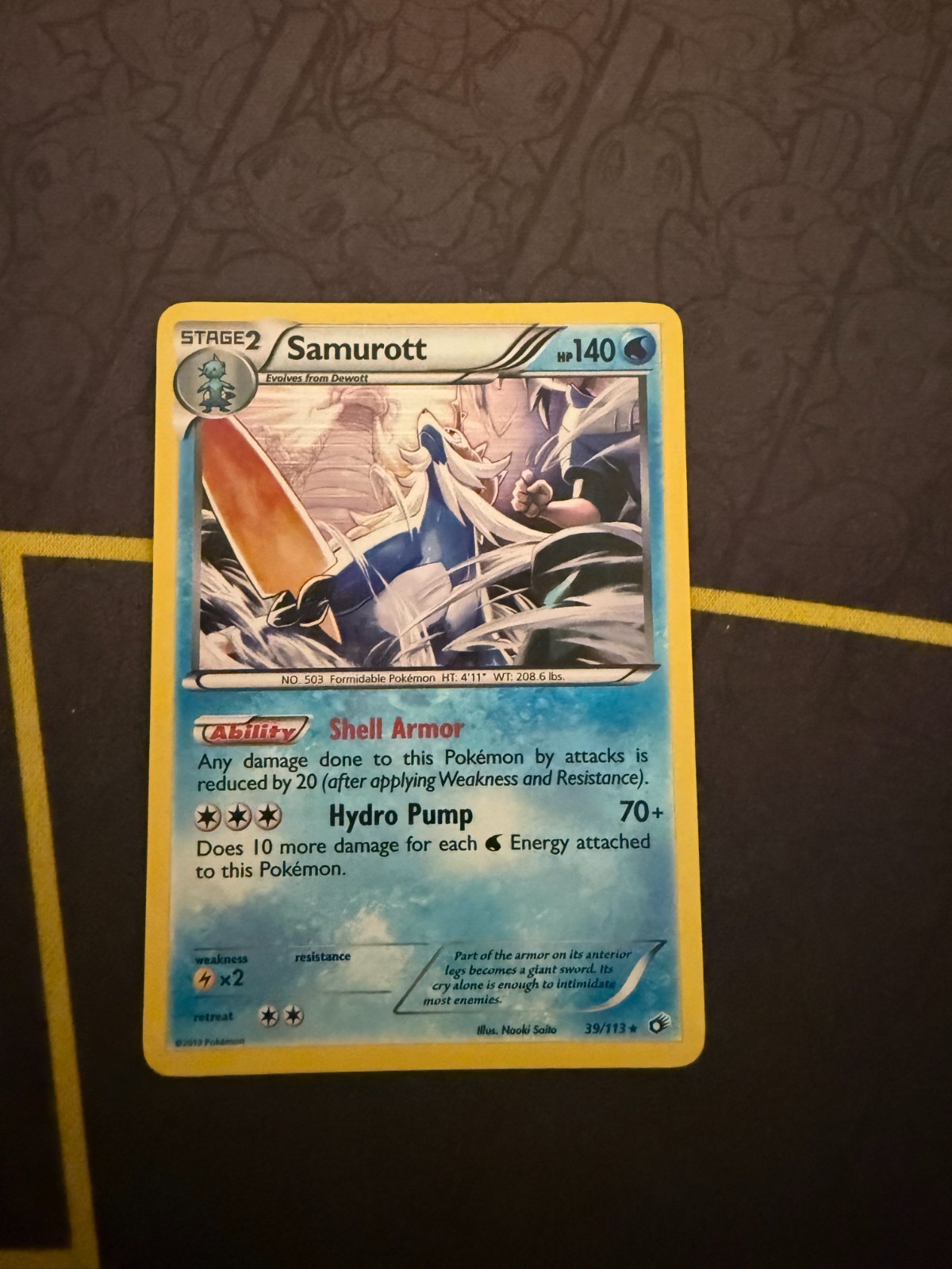Samurott 39/113 Legendary Treasures LP 
