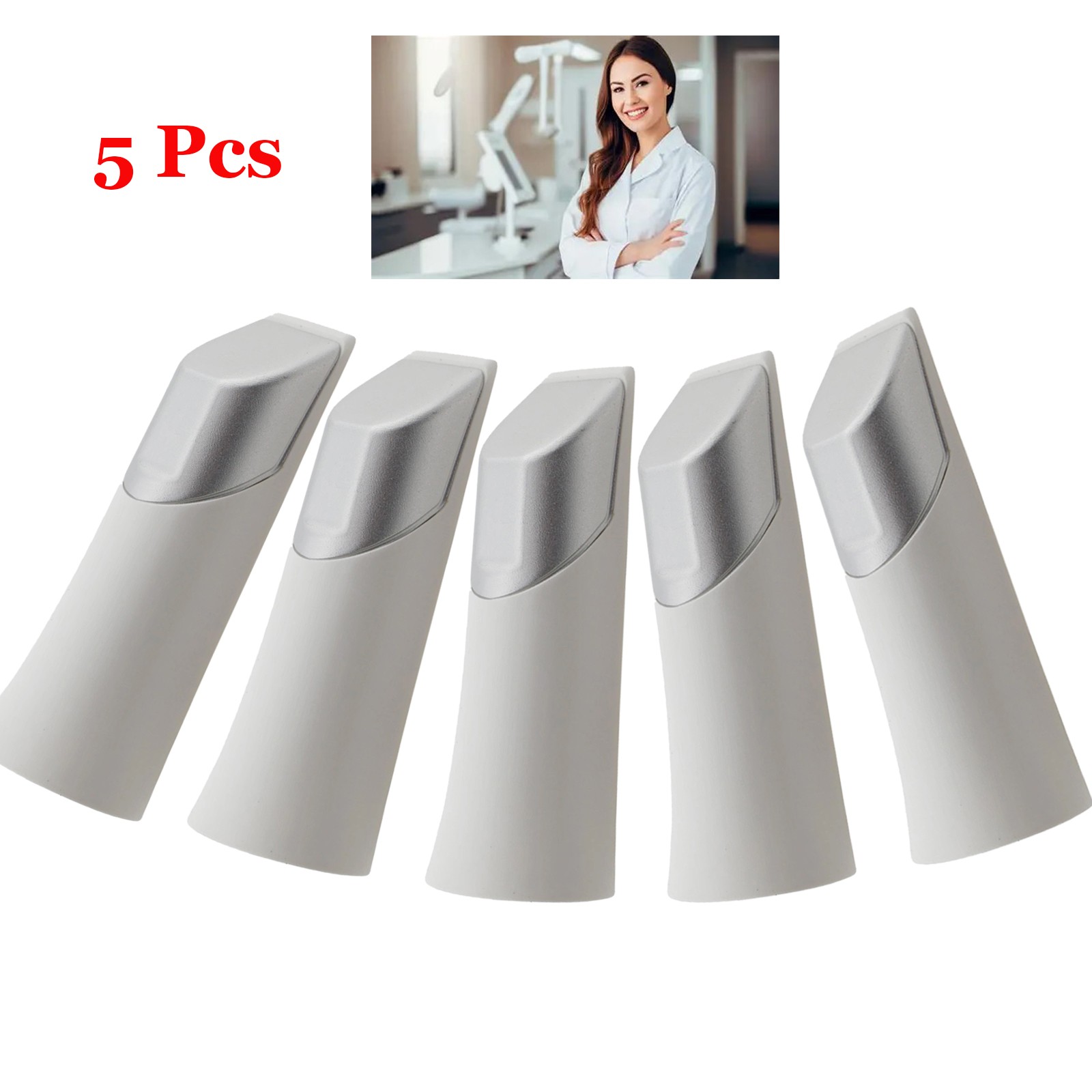 5x New 3Shape TRIOS 3 Style Autoclavable Dental Intraoral Scanner Tips w/ Mirror