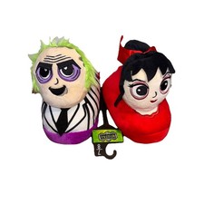 Ground Up Beetle Juice Lydia Deetz Plush Character Slippers Women 7/8 NWT