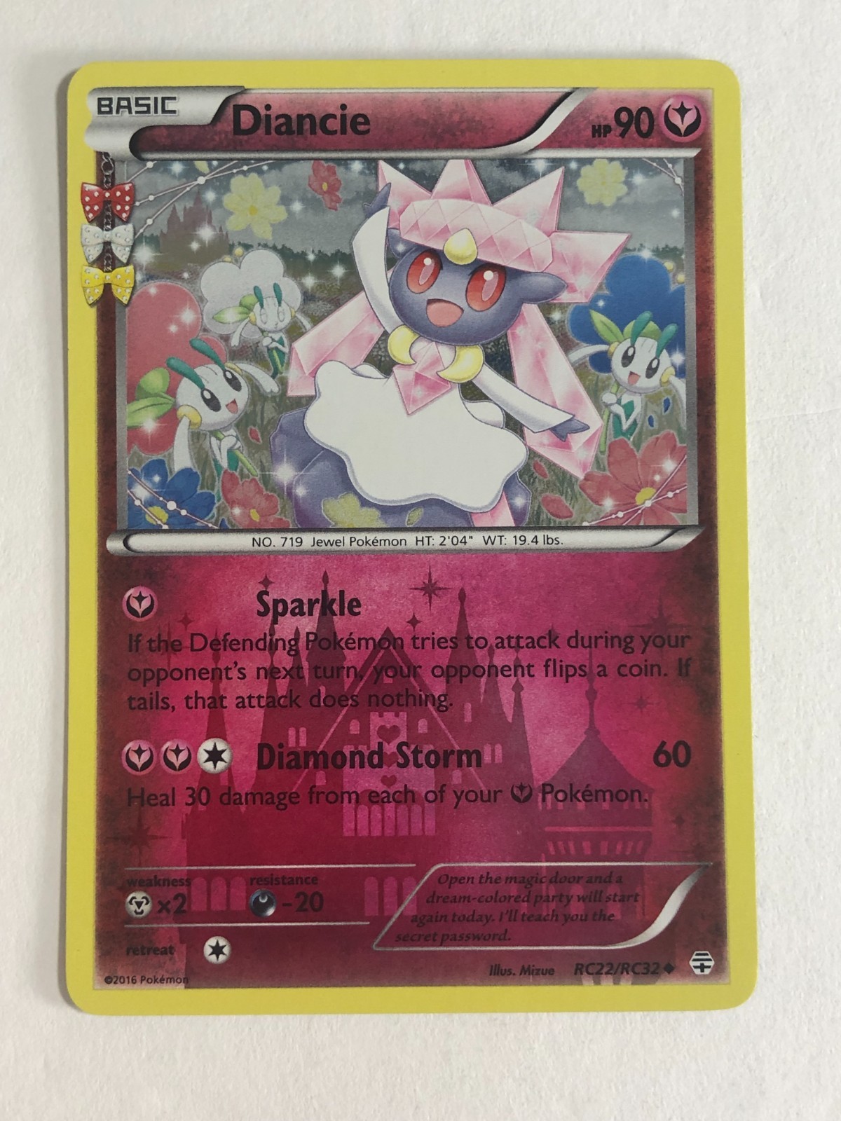 Pokemon TCG Generations Radiant Collection Holographic Diancie RC22/RC32 LP