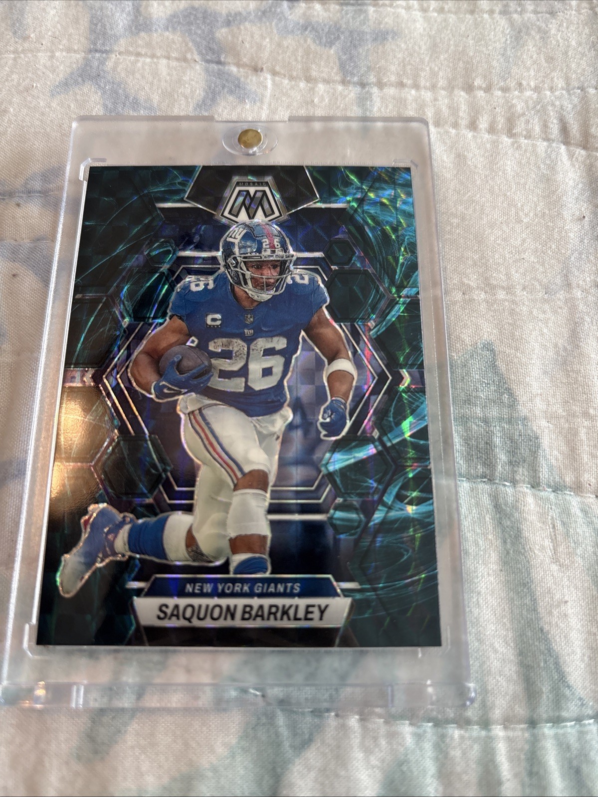 2023 Panini Mosaic - Saquon Barkley #177 Genesis Mosaic Prizm