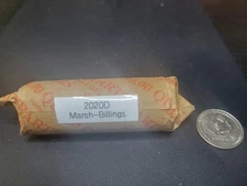 40 Coin Roll - USA - 2020D - Washington ¼ $ - Marsh-Billings-Rockefeller