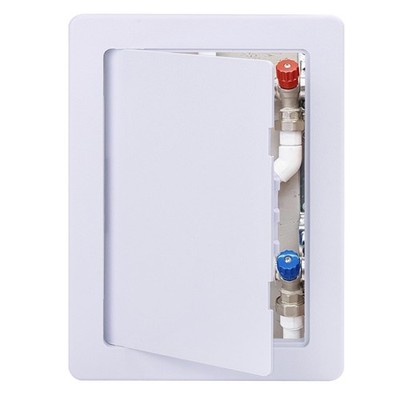 Plastic Access Panel for Drywall 6x9 Inch Removable Hinged Door White