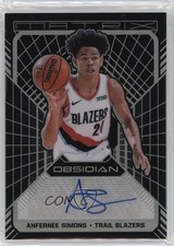 2018-19 Panini Obsidian Matrix Prizm 2/75 Anfernee Simons #MA-ASM Auto 0s9t