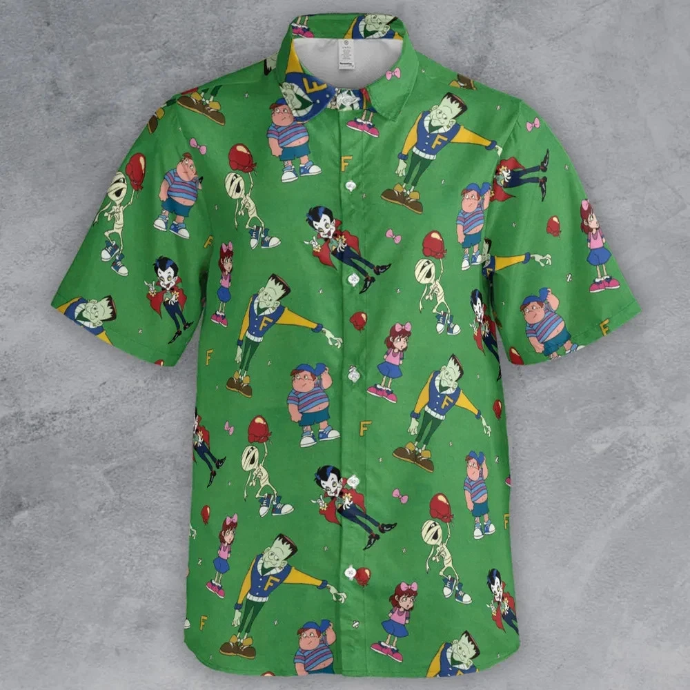 Mini- Monsters The Comic Strip Button Down Shirt